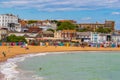 View of Broadstairs sandy beach Kent UK