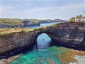 View on Broken Beach on Nusa Penida Bali Indonesia Royalty Free Stock Photo