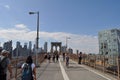 Brooklyn Bridge Walking Path in New York City