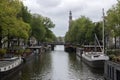 View From Brug Corner Runstraat And Prinsengracht Canal At Amsterdam The Netherlands 2-9-2021 Royalty Free Stock Photo