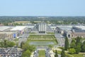 View on Brussels Expo Paleis 5 on the Heysel Plateau in Laeken, Brussels Royalty Free Stock Photo