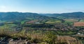 View from Brzotinska skala viewpoint in Slovensky kras national park in Slovakia