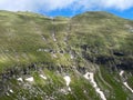 the view of Bucegi mountains during summer Royalty Free Stock Photo