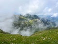 the view of Bucegi mountains during summer Royalty Free Stock Photo