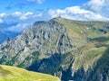 the view of Bucegi mountains during summer Royalty Free Stock Photo