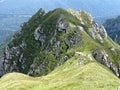 the view of Bucegi mountains during summer Royalty Free Stock Photo