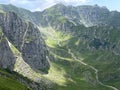 the view of Bucegi mountains during summer Royalty Free Stock Photo