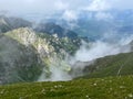 the view of Bucegi mountains during summer Royalty Free Stock Photo