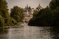 View on Buckingham Palace from St. James Park in London Royalty Free Stock Photo