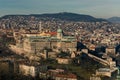 View on the Buda castle from Gellert hill, Budapest, Hungary Royalty Free Stock Photo