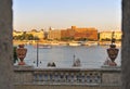 View of Budapest city centre and Danube river Royalty Free Stock Photo