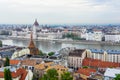 View of Budapest city and Danube river, Hungary Royalty Free Stock Photo