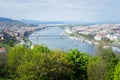 View of Budapest city and Danube river, Hungary. Royalty Free Stock Photo