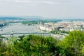 View of Budapest city and Danube river, Hungary Royalty Free Stock Photo