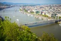 View of Budapest city and Danube river, Hungary Royalty Free Stock Photo