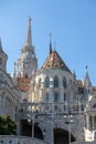 view of Budapest fisherman bastion tourist landmark Royalty Free Stock Photo