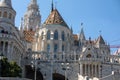 view of Budapest fisherman bastion tourist landmark Royalty Free Stock Photo