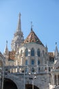 view of Budapest fisherman bastion tourist landmark Royalty Free Stock Photo