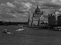 View of the Budapest Parliament and the Danube river Royalty Free Stock Photo