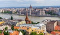 Danube River between Buda and Pest quarters