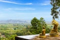 View of Buddha statue on Guan Yin Bodhisattva Mountain in Krabi