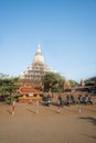 A view of buddhist temples in Bagan, Myanmar.
