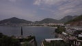 A view of Budva from a room at the Dukley Hotel, Montenegro, timelapse