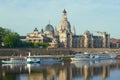 View of the building of the Academy of Arts and the Elbe River, Dresden