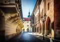 View on building of Charles University in Prague.