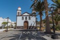 View of the building of the church Ermita Nuestra Sra. De las Nieves, Puerto de las Nieves, Las Palmas, Gran Canaria, Spain