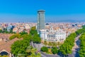 View of the building of Comandancia Naval de Barcelona in Spain