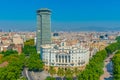 View of the building of Comandancia Naval de Barcelona in Spain