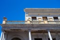 Building in disrepair with typical Caribbean architecture Royalty Free Stock Photo