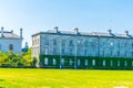 View of a building inside of the trinity college campus in Dublin, ireland Royalty Free Stock Photo