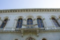 View of a building inside of the trinity college campus in Dublin, ireland Royalty Free Stock Photo