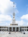 View of building of North River Terminal in Moscow