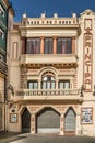 View at the building of Principal Theatre in the streets of Alcoy in Spain