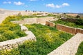 Citadel wall ruins, Victoria, Gozo. Royalty Free Stock Photo