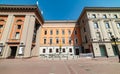 View of the  building of the State Academic Theater. Evg . Vakhtangov, in Moscow. Royalty Free Stock Photo