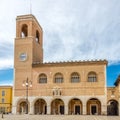 View at the Building of Theater in Fano town, Italy