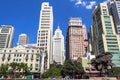 View of Buildings in Anhangabau Valley in Sao Paulo Royalty Free Stock Photo