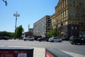 View of Pushkin Square in summer Moscow