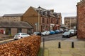 View of the buildings in the city center, Arbroath, Scotland, UK