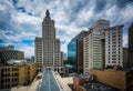 View of buildings in downtown Providence, Rhode Island. Royalty Free Stock Photo