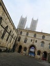 View of Buildings on Exchequergate With the towers of Lincoln Cathedral Beyond