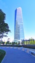 View of the buildings of the four towers of Madrid