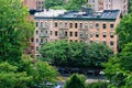 View of buildings in Harlem from Morningside Heights, in Manhattan, New York City Royalty Free Stock Photo