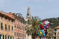 View of buildings in Lerici in Liguria Italy on April 21, 2019