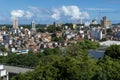 View of the buildings and popular houses built in the mountains. City of Salvador, Bahia, Brazil Royalty Free Stock Photo