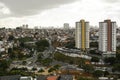 View of the buildings and popular houses built in the mountains. City of Salvador, Bahia, Brazil Royalty Free Stock Photo